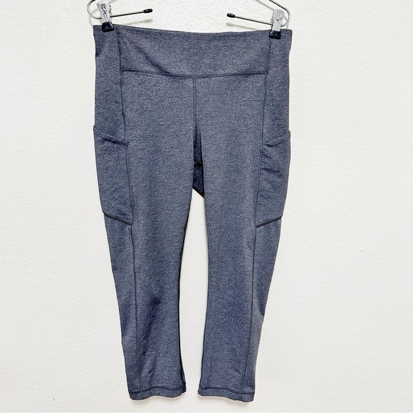 Lululemon Speed Up Crop (21") Heathered Black leggings size 8 - Picture 8 of 12